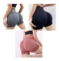 Shorts Fitness Para Academia Yoga Levanta Bumbum