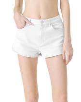 Shorts florence by mills Bright Side femininos de algodão branco Shorts florence by mills Bright Side femininos de algodão branco