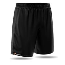 Shorts Futebol Masculino Poliéster Bermuda Calção Academia Corrida Preto