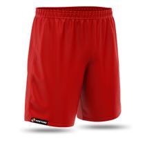 Shorts Futebol Masculino Poliéster Bermuda Calção Academia Corrida Vermelho
