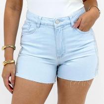 Shorts Geração Moderna Jeans com Strass Feminino Shorts Geração Moderna Jeans com Strass Feminino