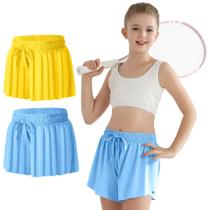 Shorts Ghteas Butterfly, 2 pacotes para meninas de 8 a 9 anos Shorts Ghteas Butterfly, 2 pacotes para meninas de 8 a 9 anos