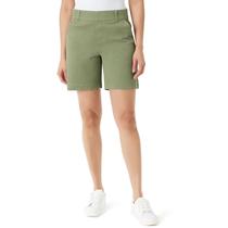 Shorts Gloria Vanderbilt con Cintura Cómoda y Tiro Alto, Entrepierna de 18 cm Shorts Gloria Vanderbilt con Cintura Cómoda y Tiro Alto, Entrepierna de 18 cm