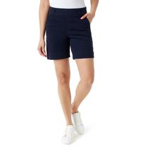 Shorts Gloria Vanderbilt Efecto Forma Cintura Cómoda Azul Marino