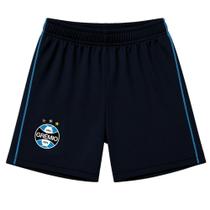 Shorts Grêmio Infantil Juvenil Preto Oficial
