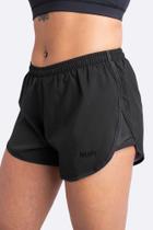 Shorts Hupi Donna Preto Feminino Corrida Beach Tennis Shorts Hupi Donna Preto Feminino Corrida Beach Tennis