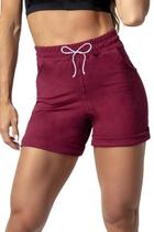 Shorts Ind Fitness de Moletom Marsala