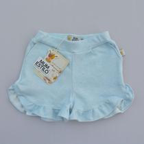 Shorts Infantil Alice - Rajado Azul Bebê