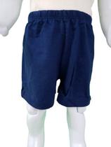 Shorts infantil bebê masculino liso