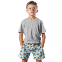 Shorts Infantil Bermuda Calção Praia Verão Cachorro Quente Hot Dog 197 Shorts Infantil Bermuda Calção Praia Verão Cachorro Quente Hot Dog 197