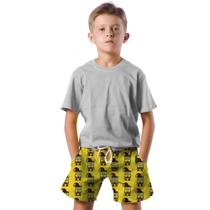 Shorts Infantil Bermuda Calção Praia Verão Esponja Monkey Funny 416 Shorts Infantil Bermuda Calção Praia Verão Esponja Monkey Funny 416