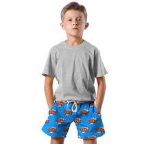 Shorts Infantil Bermuda Calção Praia Verão Fuck Fuck Fuck 69
