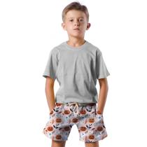 Shorts Infantil Bermuda Calção Praia Verão Halloween Fantasma Abóbora 216 Shorts Infantil Bermuda Calção Praia Verão Halloween Fantasma Abóbora 216