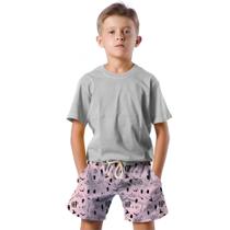 Shorts Infantil Bermuda Calção Praia Verão Magia Poderes Varinha 259
