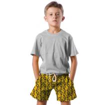 Shorts Infantil Bermuda Calção Praia Verão Monkey Macaco Fun Cartoon 417 Shorts Infantil Bermuda Calção Praia Verão Monkey Macaco Fun Cartoon 417