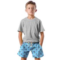Shorts Infantil Bermuda Calção Praia Verão Pirulito Arte Cartoon Doce 614