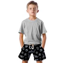 Shorts Infantil Bermuda Calção Praia Verão Reverse 374