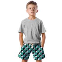 Shorts Infantil Bermuda Calção Praia Verão Yin Yang Bem Mal 157 Shorts Infantil Bermuda Calção Praia Verão Yin Yang Bem Mal 157