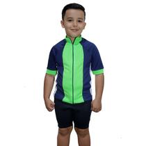 Shorts Infantil Bermuda Ciclista para Bike com Forro Acolchoado Ciclismo Criança Kids e Bolso Lateral