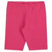 Shorts infantil ciclista rosa liso básico