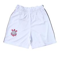 Shorts Infantil Corinthians Branco Oficial