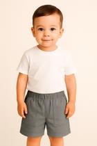 Shorts Infantil em Tactel texturizado praia piscina No1 ao 3