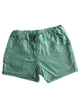 Shorts Infantil Feminino 3260044 Tam 04 - Tip Top Tecido 100% Algodão Verde Com Strass.