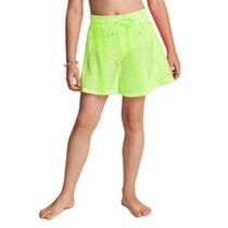 Shorts Infantil Feminino Kukiê Tela Fashion Verde Neon 74703 Shorts Infantil Feminino Kukiê Tela Fashion Verde Neon 74703