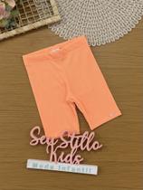 Shorts Infantil Kukiê Verão Ciclista Laranja Tamanho:10Cor:Laranja