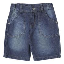 Shorts Infantil Look Jeans Básico Jeans - UNICA - 2 Shorts Infantil Look Jeans Básico Jeans - UNICA - 2