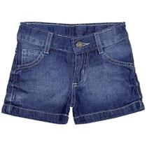 Shorts Infantil Look Jeans Básico Jeans - UNICA - 2