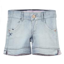 Shorts Infantil Look Jeans c/ Cinto Jeans - UNICA - 2