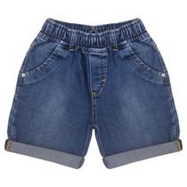 Shorts Infantil Look Jeans Elástico Sky Jeans Shorts Infantil Look Jeans Elástico Sky Jeans