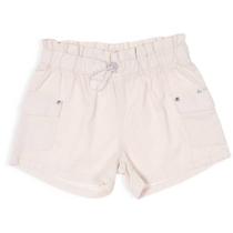 Shorts Infantil Mania Kids Clochard Cargo Collor Off White