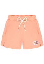 Shorts Infantil Menina Básico Laranja Neon Cinti