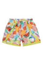 Shorts Infantil Menina Beach Estampado Elian - 231803