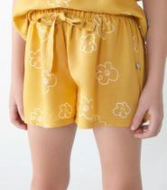 Shorts Infantil Menina Hering Kids Em Viscose Estampado