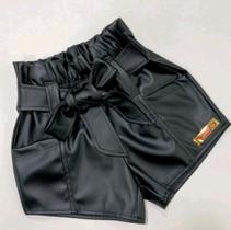 Shorts infantil menina material sintético estação