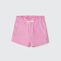 Shorts Infantil Menina Rosa com Bolinhas Hering