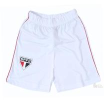 Shorts Infantil São Paulo Branco Oficial (1 a 14 Anos)