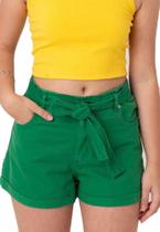 Shorts Infantil Sarja Verde Catbalou Shorts Infantil Sarja Verde Catbalou