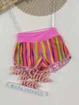 Shorts Infantil Siri Kids Nylon Clarissa Donut 40252
