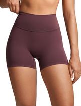 Shorts INGIA Cintura Alta Biker 4" Sem Costura Plumbrown XS Shorts INGIA Cintura Alta Biker 4" Sem Costura Plumbrown XS