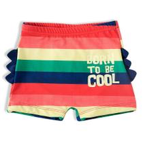 shorts jacaré colorido praia bebê proteção uv50+ - 0 a 6 meses - Tip Top