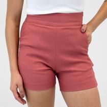 Shorts Janaina Tanara Meia Coxa em Tecido Feminino
