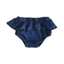Shorts Jeans Bebê - Casual, com Bolsos - 0 a 24 Meses