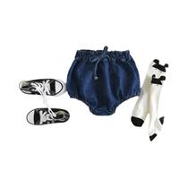 Shorts Jeans Bebê - Casual, com Bolsos - 0 a 24 Meses