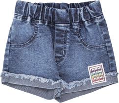 Shorts jeans c/elastano momi