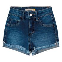 Shorts jeans carinhoso com barra desfiada ref: 1000098519 10/16