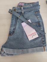 Shorts jeans cinto